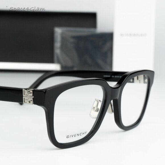 BRAND NEW Givenchy GV50040F 001 Black Demo Women Square Eyeglasses - Picture 5 of 8